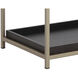 Rebel 38 X 27.25 inch Gold / Charcoal Grey Night Stand, Large